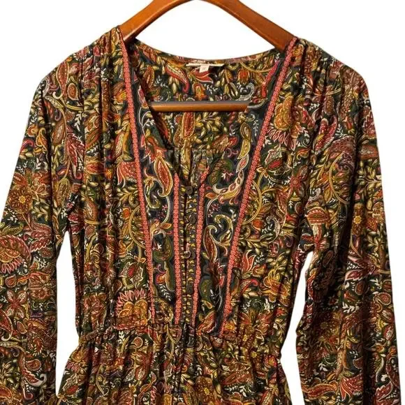 Anthropologie Boemo Maxi Dress  Hippy Boho M - Picture 4 of 7